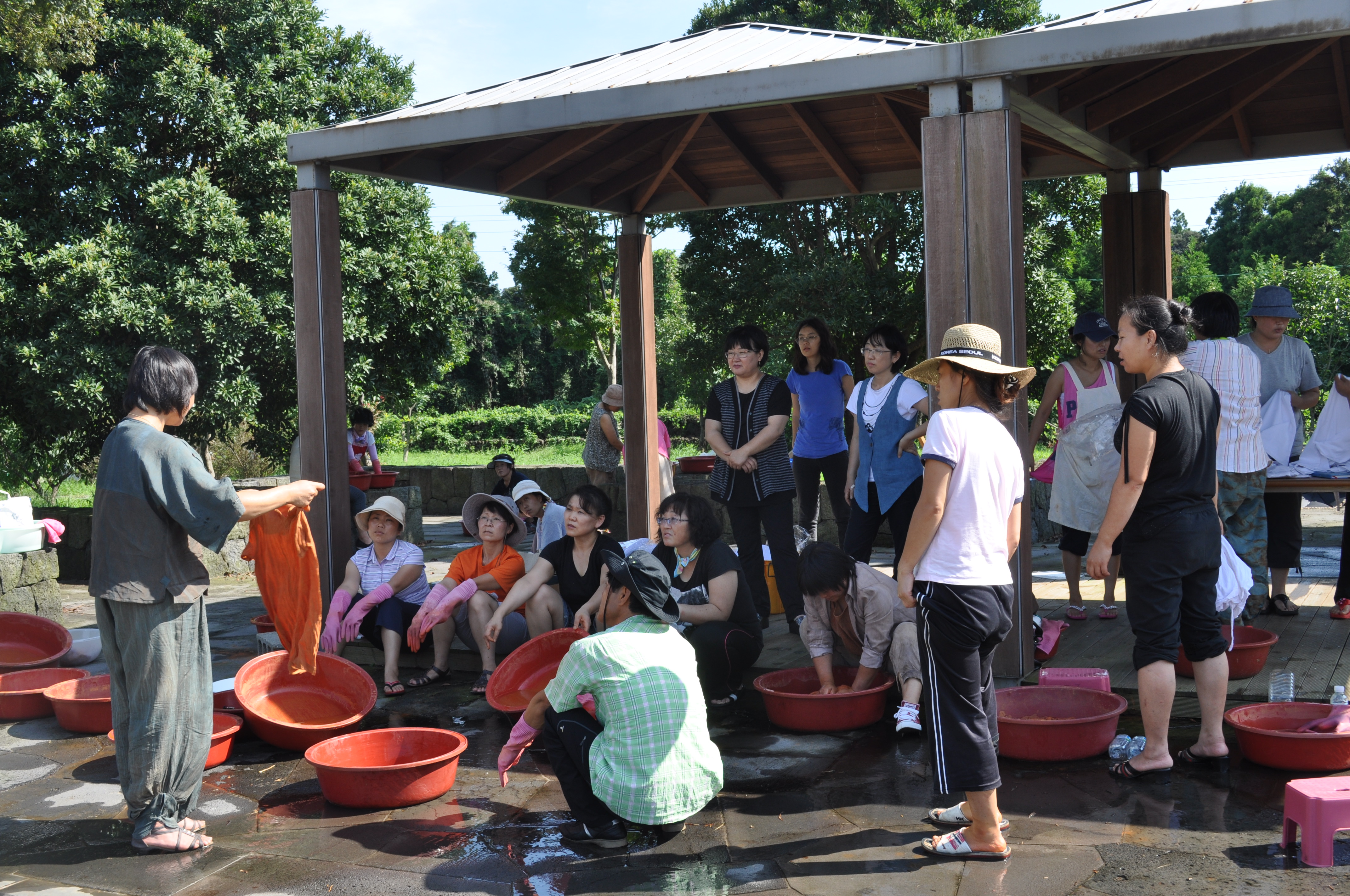 천연염색 기술교육(4회차, 황토염색)